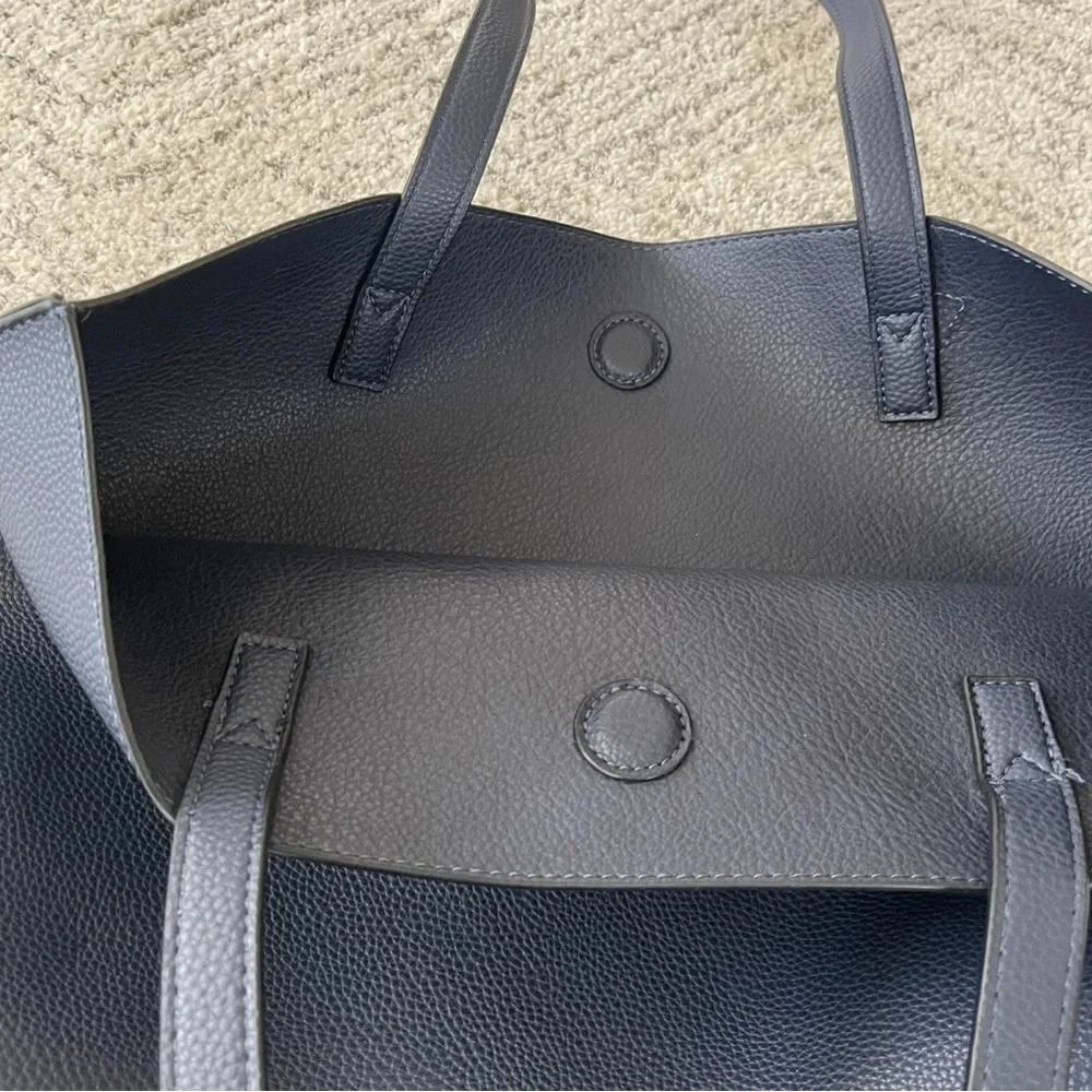 NAVY BLUE Vegan tote - Picture 10 of 12